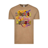 Vintage Coffee educator of tiny humans Vintage Tee - NancyCooperArtShop