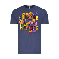 Vintage Denim educator of tiny humans Vintage Tee - NancyCooperArtShop