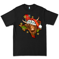 Black Shaggy cow Texas Christmas Premium Tee - Jasminsmagicworld