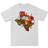 Dove Grey Shaggy cow Texas Christmas Premium Tee - Jasminsmagicworld