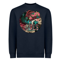 Navy let's go girls Heavyweight Sweatshirt - Jasminsmagicworld
