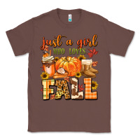 Chestnut just a girl who loves fall Classic Tee - MaliasSmallBusiness