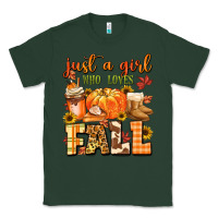 Sports Green just a girl who loves fall Classic Tee - MaliasSmallBusiness