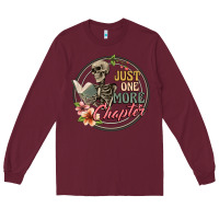 Burgundy just one more chapter Long Sleeve Tee - Artiststas