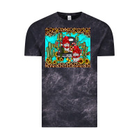 Cloud Black truck gnome cactus Vintage Tee - JahusDesignShop