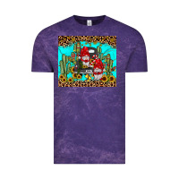 Cloud Purple truck gnome cactus Vintage Tee - JahusDesignShop