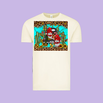 Truck Gnome Cactus Vintage Tee Designed By Jahusdesignshop
