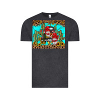Vintage Black truck gnome cactus Vintage Tee - JahusDesignShop