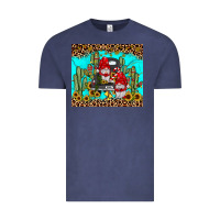 Vintage Denim truck gnome cactus Vintage Tee - JahusDesignShop