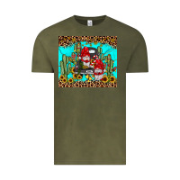 Vintage Olive truck gnome cactus Vintage Tee - JahusDesignShop