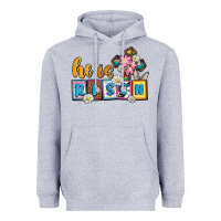 Heather Grey Easter Day He is risen Heavyweight Hoodie - OliviaCreatesArt