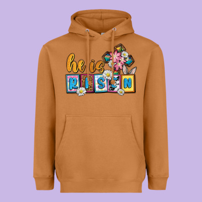 Easter Day He Is Risen Heavyweight Hoodie Designed By Oliviacreatesart
