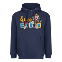 Navy Easter Day He is risen Heavyweight Hoodie - OliviaCreatesArt