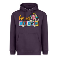 Plum Easter Day He is risen Heavyweight Hoodie - OliviaCreatesArt