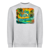 Heather Grey life is better at the beach Heavyweight Sweatshirt - Jasminsmagicworld