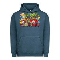 Pigment Midnight Navy The Boy Who Stole Christmas Urban Hoodie - CowhideDigitalArt