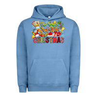 Pigment Pebble Blue The Boy Who Stole Christmas Urban Hoodie - CowhideDigitalArt