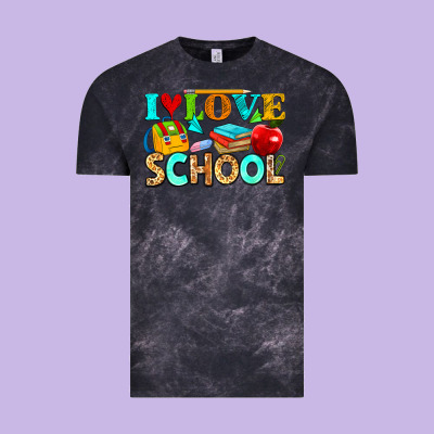I Love School Vintage Tee Designed By Nancycooperartshop