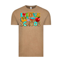 Vintage Coffee i love school Vintage Tee - NancyCooperArtShop
