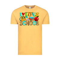 Vintage Mustard i love school Vintage Tee - NancyCooperArtShop