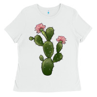 White cactus 2 Ladies Tee - JahusDesignShop