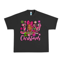 Pigment Black pink christmas joy black woman Urban Heavy Tee - MaliasSmallBusiness