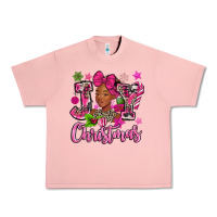 Salmon pink christmas joy black woman Urban Heavy Tee - MaliasSmallBusiness