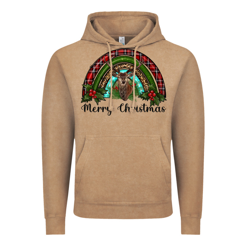 Reindeer Rainbow Christmas Vintage Hoodie by RanaPortraitStore | Teevron
