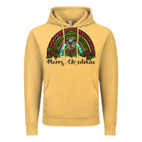 Vintage Mustard reindeer rainbow christmas Vintage Hoodie - RanaPortraitStore