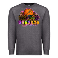Charcoal Heather basketball grandma Premium Sweatshirt - OliviaCreatesArt