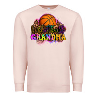 Pale Pink basketball grandma Premium Sweatshirt - OliviaCreatesArt