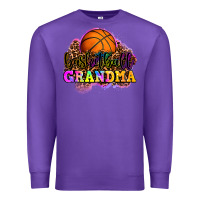 Purple basketball grandma Premium Sweatshirt - OliviaCreatesArt