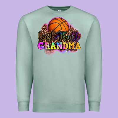 Basketball Grandma Premium Sweatshirt Designed By Oliviacreatesart