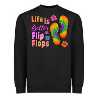 Black life is better in flip flops Heavyweight Sweatshirt - Jasminsmagicworld