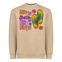 Life Is Better In Flip Flops Heavyweight Sweatshirt | Teevron
