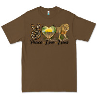 Cacao peace love lions Premium Tee - LillyAllenDesigns