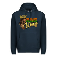 Navy Black king Premium Hoodie - HowdyJamesFarm