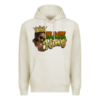 Oatmeal Heather Black king Premium Hoodie - HowdyJamesFarm