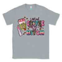 Heather Grey i pretend coffee helps but im still a bitch Classic Tee - MaliasSmallBusiness
