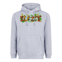 Heather Grey St. Patrick's Western lucky and shamrocks Heavyweight Hoodie - OliviaCreatesArt