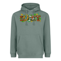 St. Patrick's Western Lucky And Shamrocks Heavyweight Hoodie | Teevron