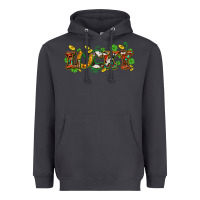 Smoke St. Patrick's Western lucky and shamrocks Heavyweight Hoodie - OliviaCreatesArt