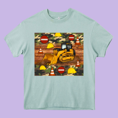 Bulldozer Camouflage Tumbler Heavy Core Tee Designed By Artiststas