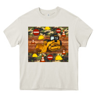 Cream bulldozer camouflage tumbler Heavy Core Tee - Artiststas