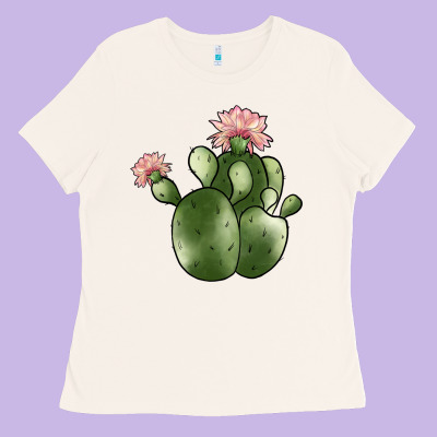 Cactus Ladies Tee Designed By Jahusdesignshop