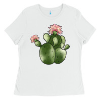 White cactus Ladies Tee - JahusDesignShop