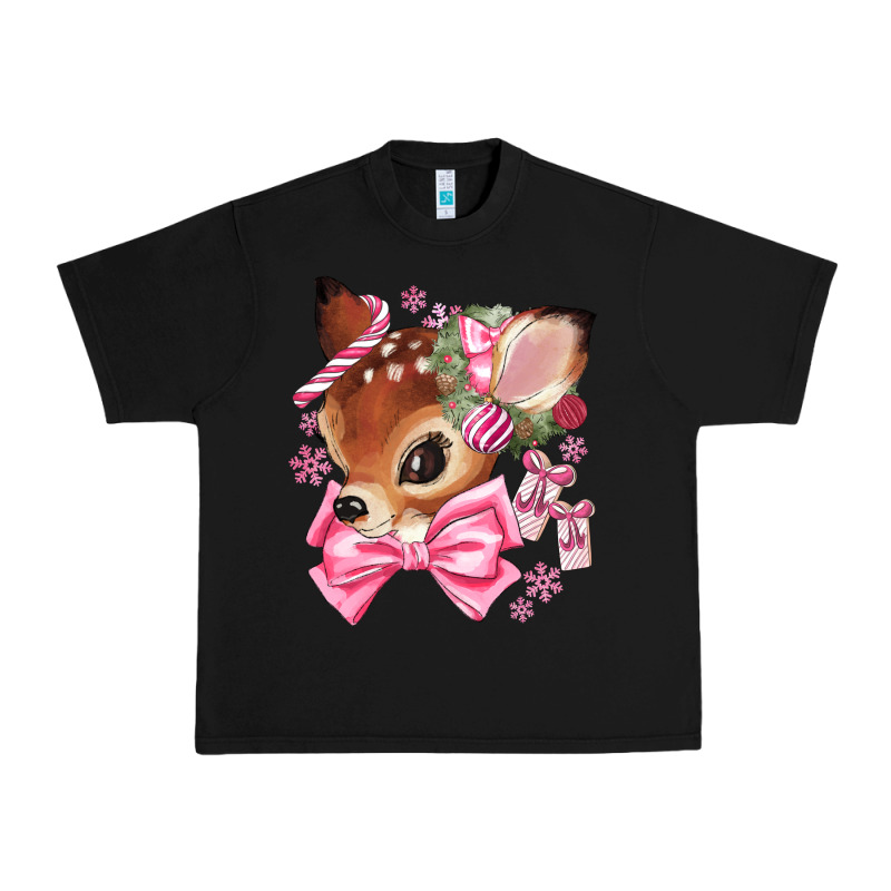 Reindeer Head Christmas Urban Heavy Tee by MaliasSmallBusiness | Teevron