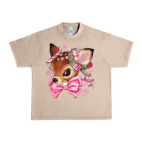 French Oak reindeer head christmas Urban Heavy Tee - MaliasSmallBusiness