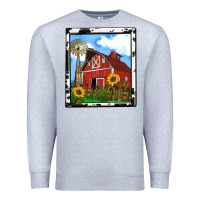 Heather Grey rustic western barn olivia Premium Sweatshirt - OliviaCreatesArt