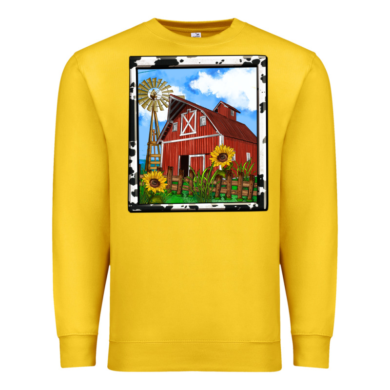 Rustic Western Barn Olivia Premium Sweatshirt by OliviaCreatesArt | Teevron